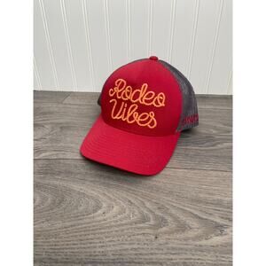 Cinch Hat Women's Rodeo Vibes Snapback Embroidered Red & Gray, Western, NEW